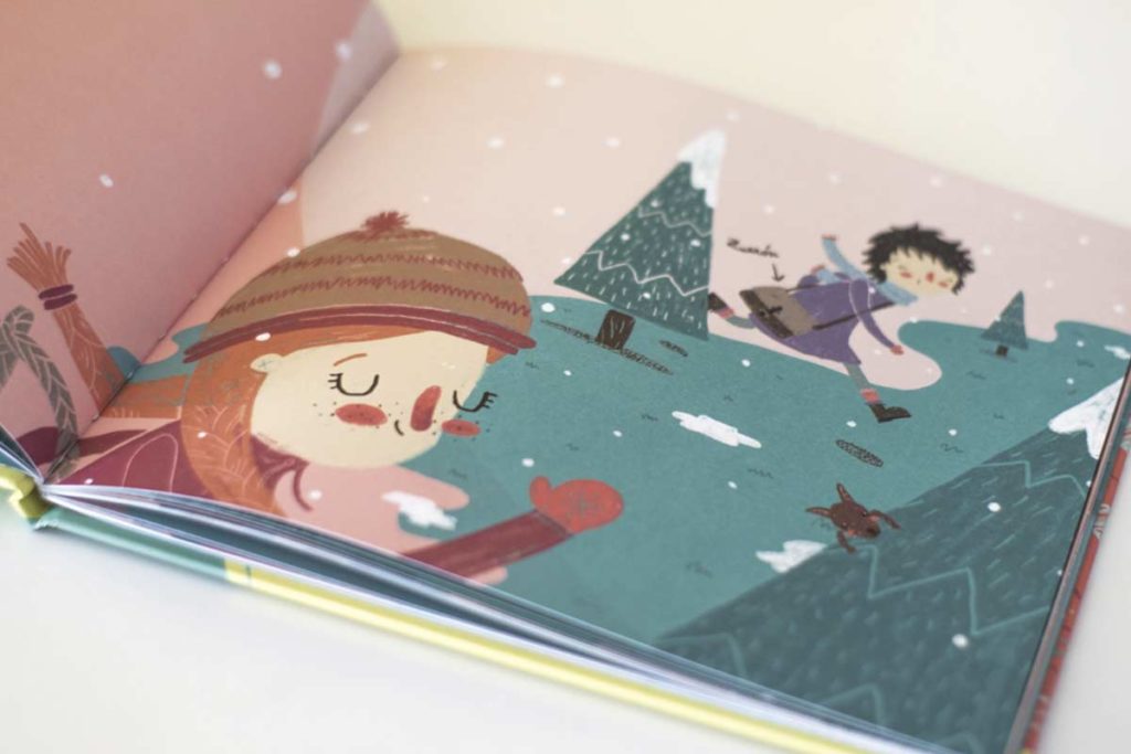 La tronca de Navidad - Libro álbum ilustrado infantil sobre la tradición aragonesa del pirineo de la tronca de navidad