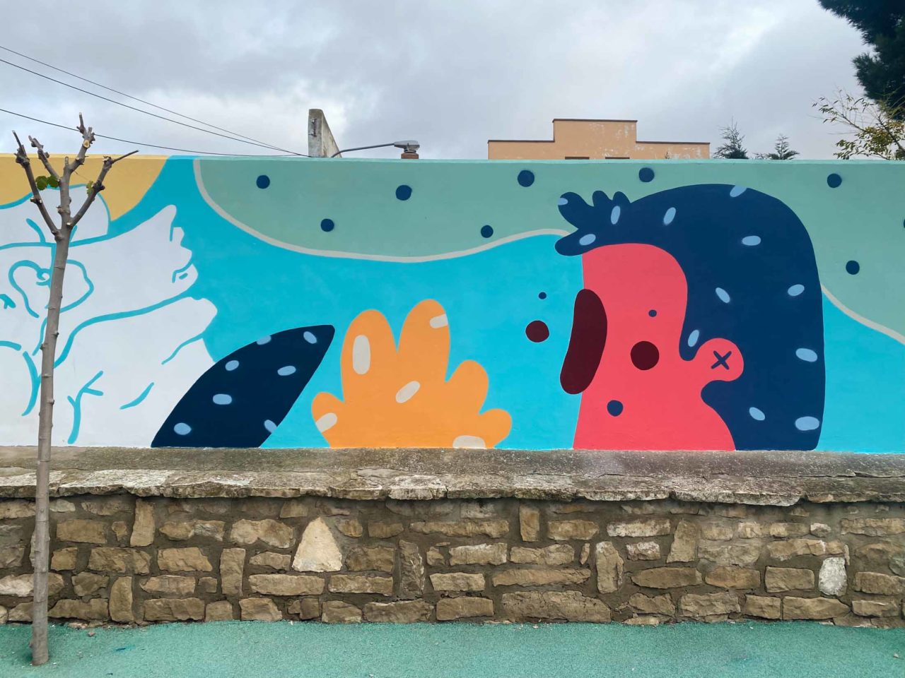 Asalto en Bujaraloz 2021 - Taller Mural con Vera Galindo