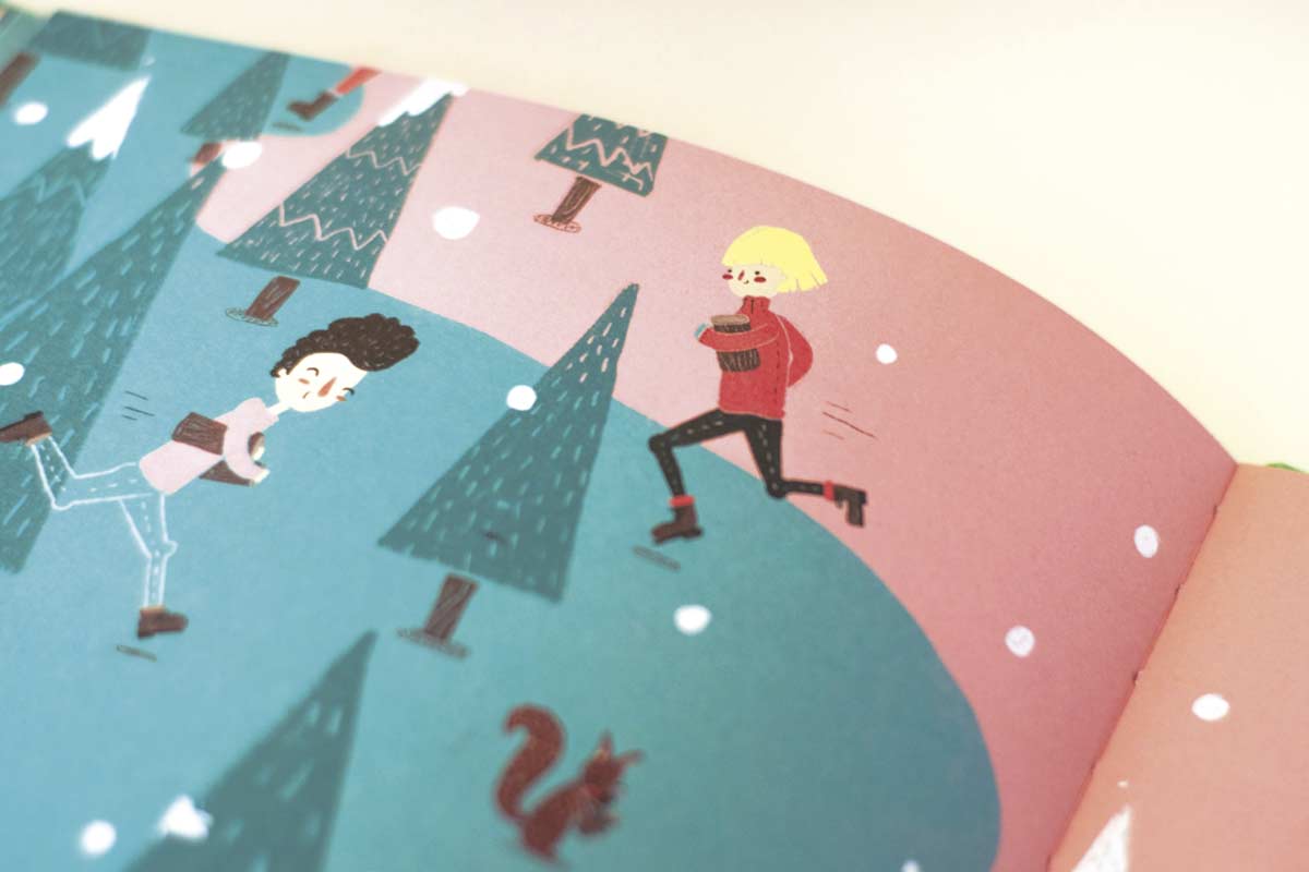 La tronca de Navidad - Libro álbum ilustrado infantil sobre la tradición aragonesa del pirineo de la tronca de navidad