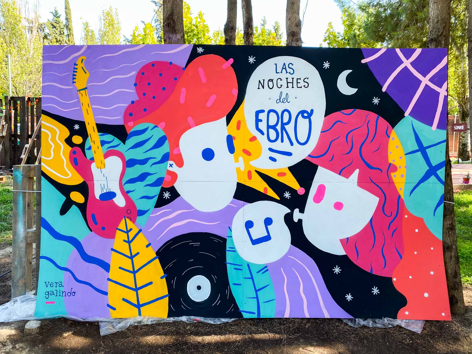 Las Noches del Ebro · Photocall mural · Zaragoza, Pilares 2021