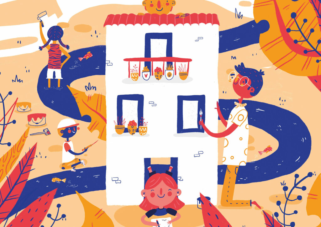 Cartel Fiesta de la Ilustración Gelsa - Vera Galindo