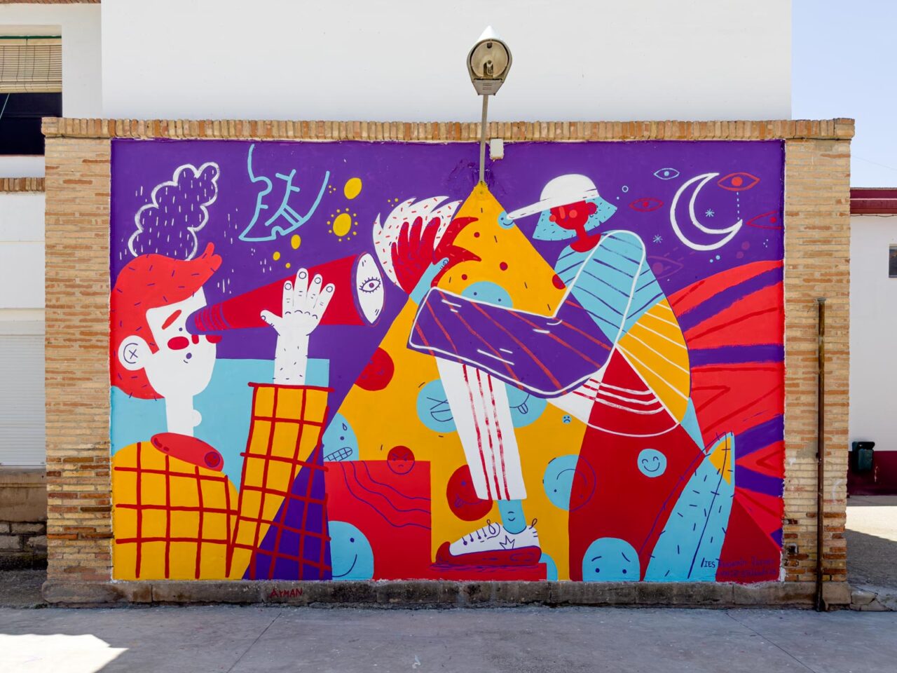 Taller de mural instituto Benjamín Jarnés Sástago