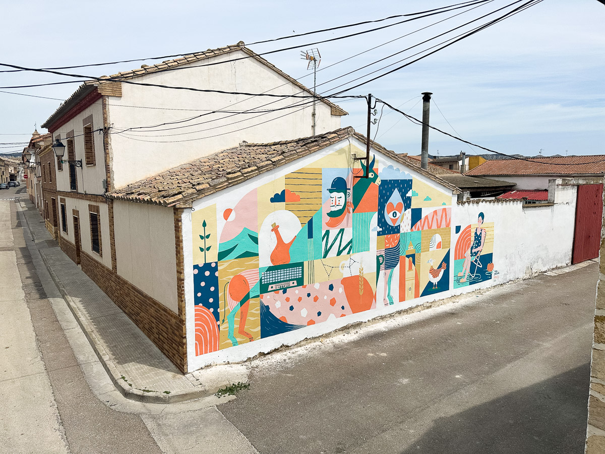 Muralismo, Asalto, Festival en Farlete, Aragón, Vera Galindo