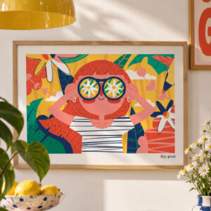 Hola Primavera - Lamina A3, A4 y A5 original de Vera Galindo
