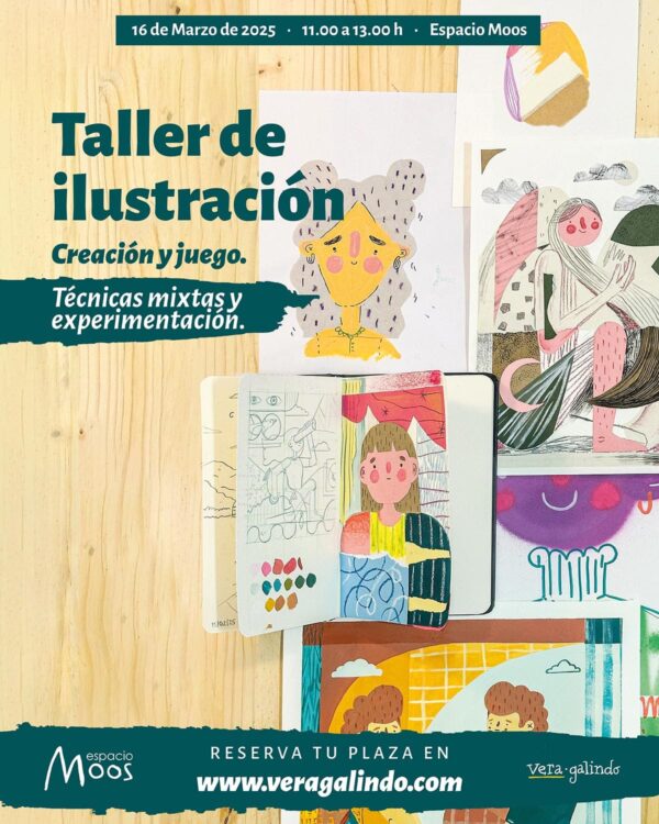 Taller de ilustración. Creación y juego con técnicas experimentales.
