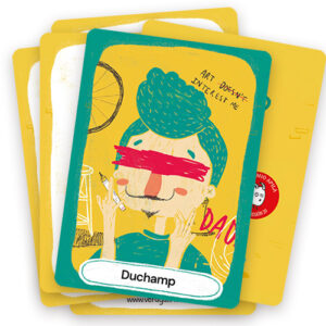 Baraja de cartas de ejercicios creativos para niños y mayores, profesoras y maestras del album ilustrado infantil "¿Cómo lo ves?"