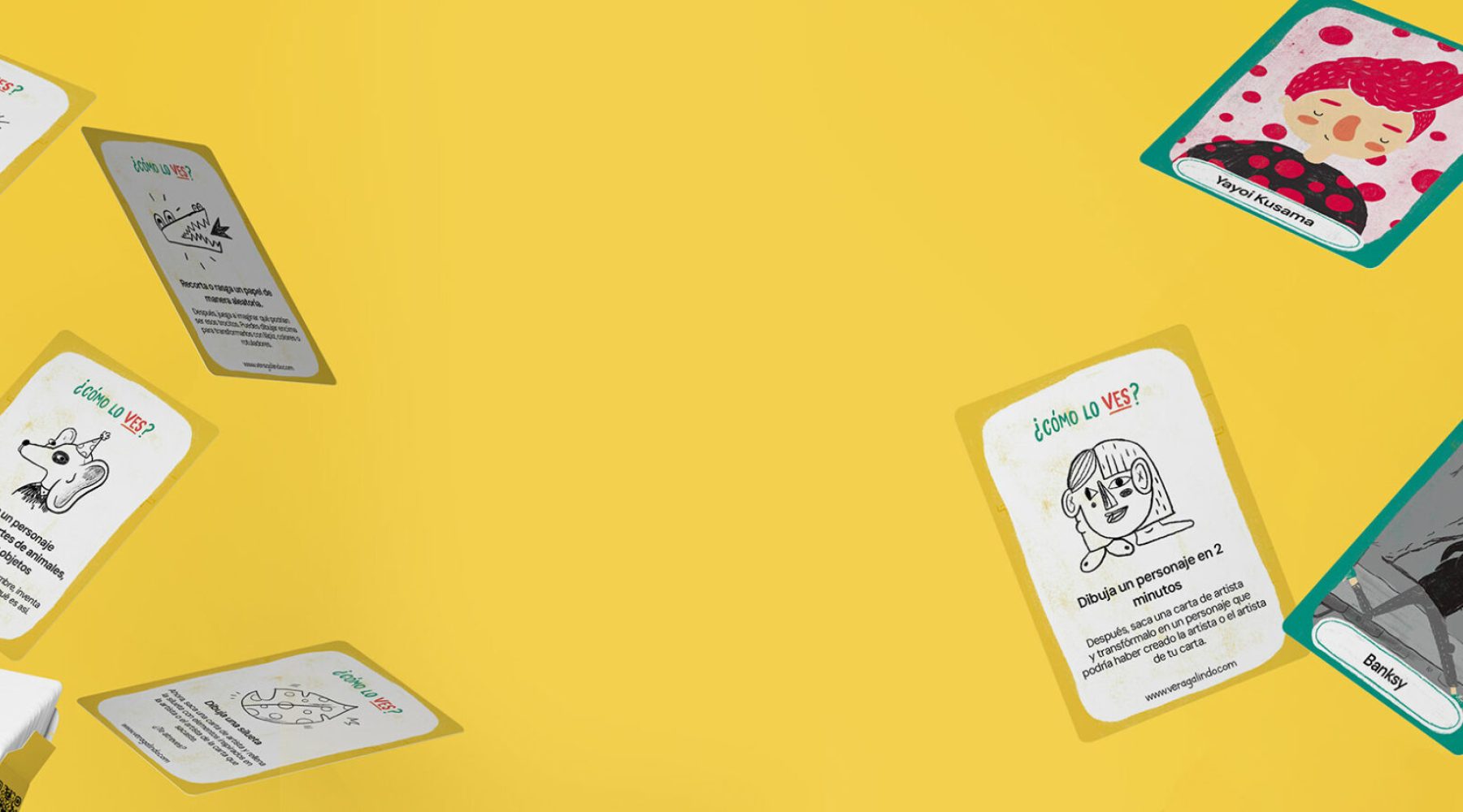 Baraja de cartas de ejercicios creativos para niños y mayores, profesoras y maestras del album ilustrado infantil “¿Cómo lo ves?” Baraja de cartas de ejercicios creativos para niños y mayores, profesoras y maestras del album ilustrado infantil "¿Cómo lo ves?"